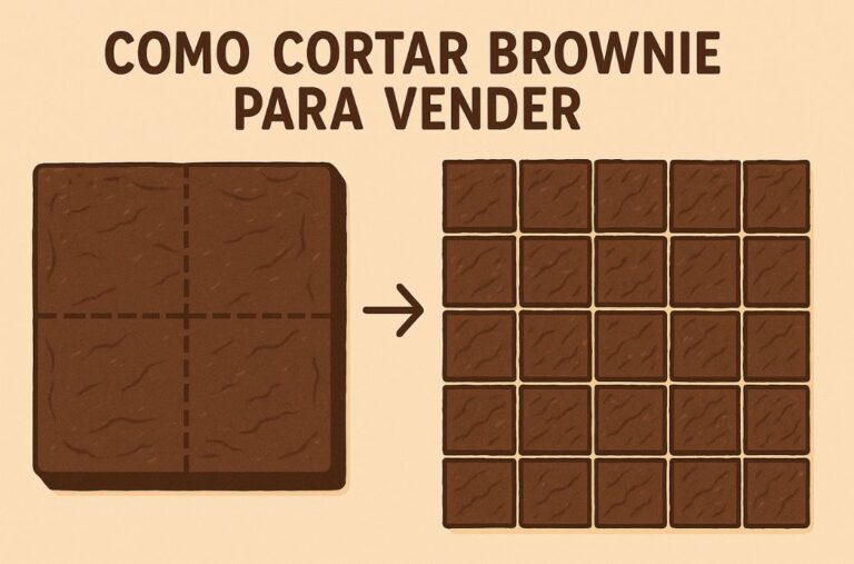 Como cortar brownie para vender e maximizar seus lucros