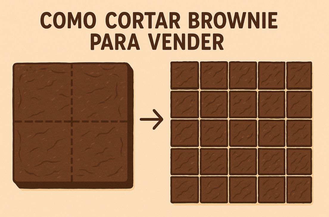 Como cortar brownie para vender e maximizar seus lucros